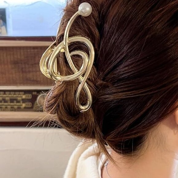 Music Note Hair Claw Clip - Picture 2 of 6